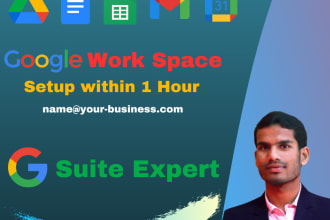 do anything related to gmail, g suite and google workspace