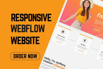 design, redesign or develop dynamic webflow responsive website