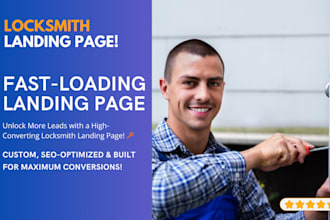 high converting locksmith landing page  wordpress leads