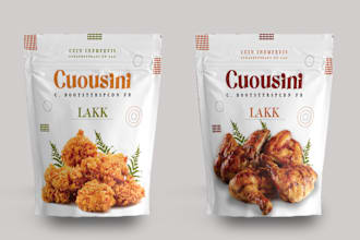 pouch design, product packaging, tea packaging and bags design