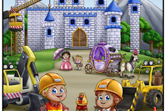 do digital children book illustration
