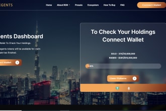 build crypto token, coin, meme, ico website, or landing page