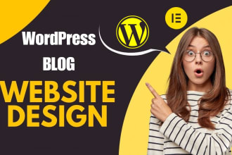build wordpress blogs or business website with wordpress template