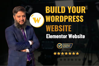 build, design or redesign wordpress website, rebuild wordpress elementor website
