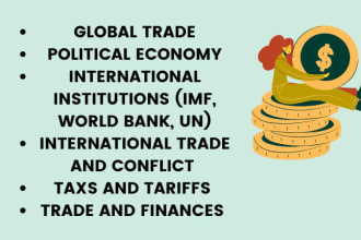 write on the political economy , finance and stock market seo articles
