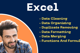 do cleaning, organizing, formatting, and merging by excel and CSV