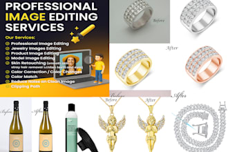 do jewelry and product image editing and retouching