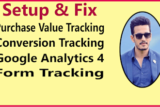 fix purchase event setup form, google conversion  tracking via analytics 4 pixel