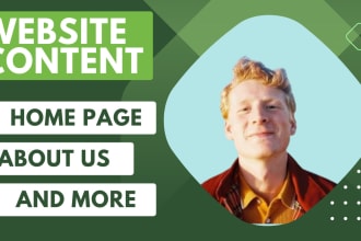 write sales driving website content