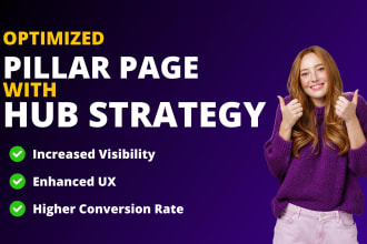write an optimized pillar page with a content hub strategy