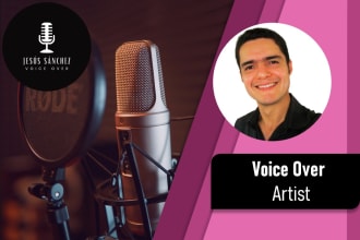 record a deep latin american voiceover
