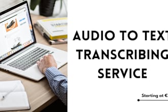 transcribe your audio to text