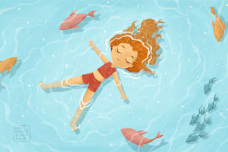 draw children book story illustration