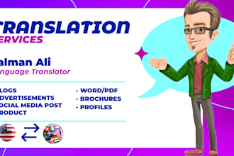 do translation of images, word and pdf files