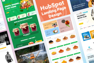 hubspot landing page design, hubspot sales funnel design
