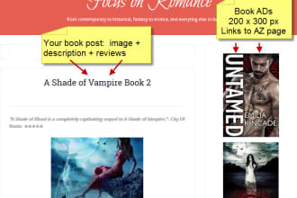 promote your kindle book on one of my specialty niche websites