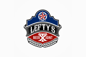 make a awesome bar and nightclub logo for any graphic design