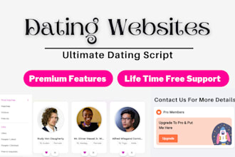 create dating website as per your requirements