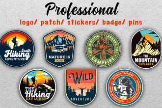 design the best logo, patch, stickers, badge, pins