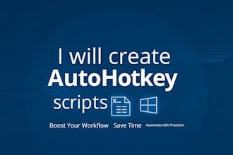 create autohotkey scripts for excel, web, windows task automation