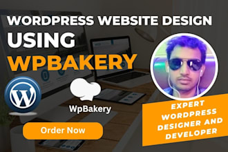 design your wordpress website using wpbakery or visual composer