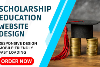 create scholarship website school website education website