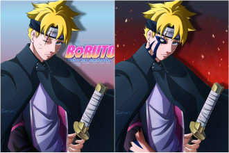 draw your favorite anime characters in digital art