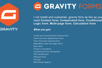 install, setup, customize or fix gravity form