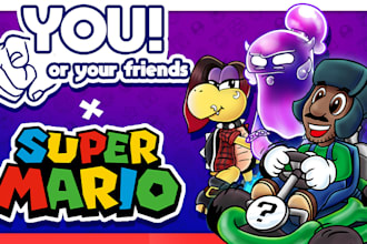 redraw you in the super mario 2d artstyle