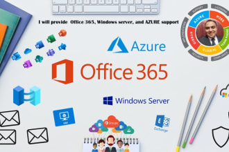 provide office 365, windows server, and azure support
