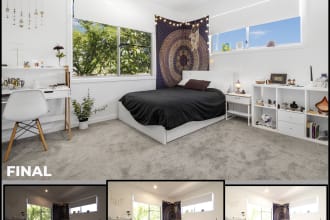 edit real estate photo editing hdr, multiple exposure blend