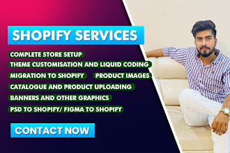 do product upload or listing and manage your shopify store