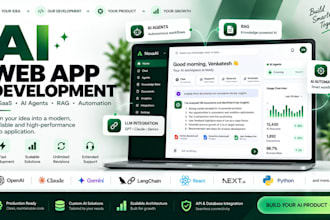 build custom ai web apps, ai saas or ai agentic web apps