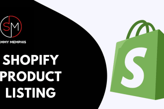 do manual shopify product listing and product upload