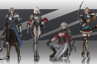draw any dnd, rpg, and fantasy characters
