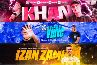 design a catchy youtube banner