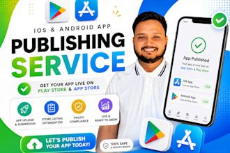 react native app developer, ios, android app publishing
