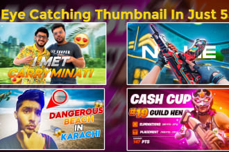 create eye catching thumbnail for youtube irl, streaming
