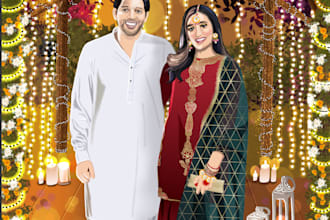 do custom wedding portraits