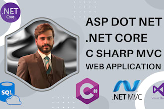 develop asp dot net mvc dot net core c sharp web application