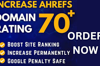 increase DR 70 plus in 10 days guaranteed domain rating