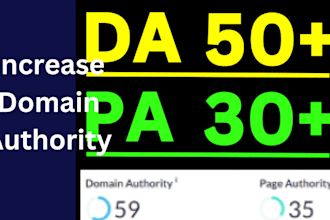 increase moz da 50 plus in 10 days