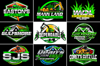 create landscape and lawn care logo