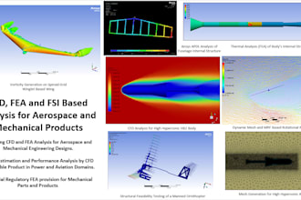 provide assistance with cfd and fea analysis of aerospace and mechanical product
