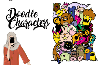 design cute doodle art doodle illustration doodle sticker in my style