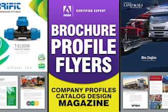 design amazing company profiles and corporate brochures