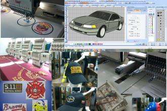 digitize logo into embroidery dst pes ofm exp formats in 24h