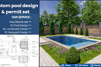 create detailed pool design, drafting and permit drawings