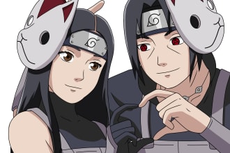 draw you in naruto anime manga style