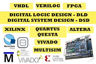 do verilog or vhdl coding for fpga digital logic projects